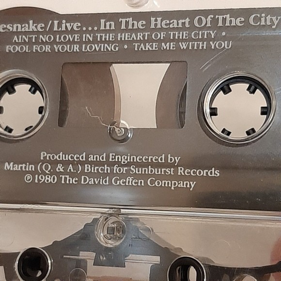 Whitesnake Live In The Heart Of The City Cassette Geffen 1980 Hard Rock READ - Picture 7 of 13